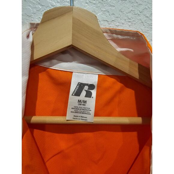 University Of Tennessee Orange Quarter Zip Windbreaker Jacket sz Medium - Picture 2 of 3